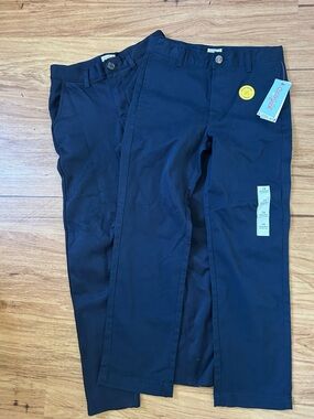 Cat & Jack Navy Kids Uniform Pants - bundle of 2